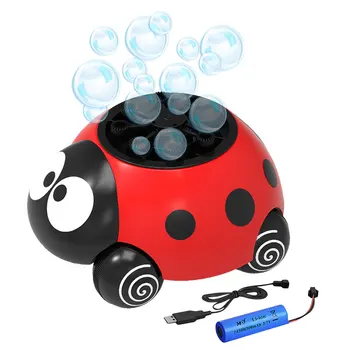 Bērnu Rotaļlietu Vasaras Automātiskā Burbuļu Mašīna Mārīte Burbulis Maker Burbuļu Pūtējs Burbulis Bērnu Rotaļlietas Āra Puse Dzimšanas Diena