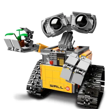 KM Walli Robots Radošo Zinātnes Technologys Antropomorfo Celtniecības Bloki, Ķieģeļi Bērniem Zēni Ziemassvētku DIY Izglītības Rotaļlietas
