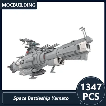 Space Battleship Yamato UNCF Dreadnought Km Celtniecības Bloki DIY Samontēti Ķieģeļi Kosmosa Sērija Displejs Rotaļlietas Bērniem Dāvanas 1347PCS
